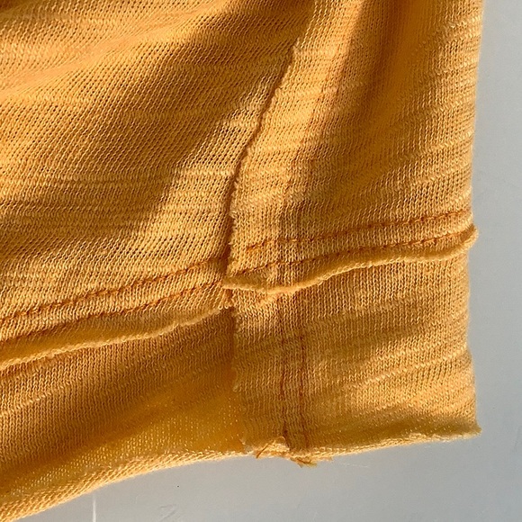 Free People Poppy Gold front knot square neck Tank top size Medium NWT - Picture 10 of 14